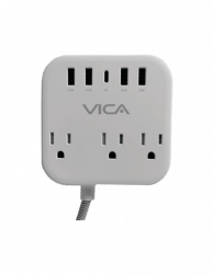 Centro Multicontactos VICA SUP USB 7P